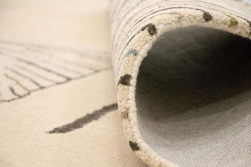 Tapis design - 243 x 151 cm - beige