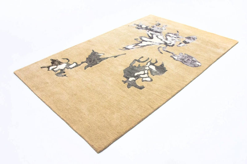 Tapis design - 241 x 154 cm - beige