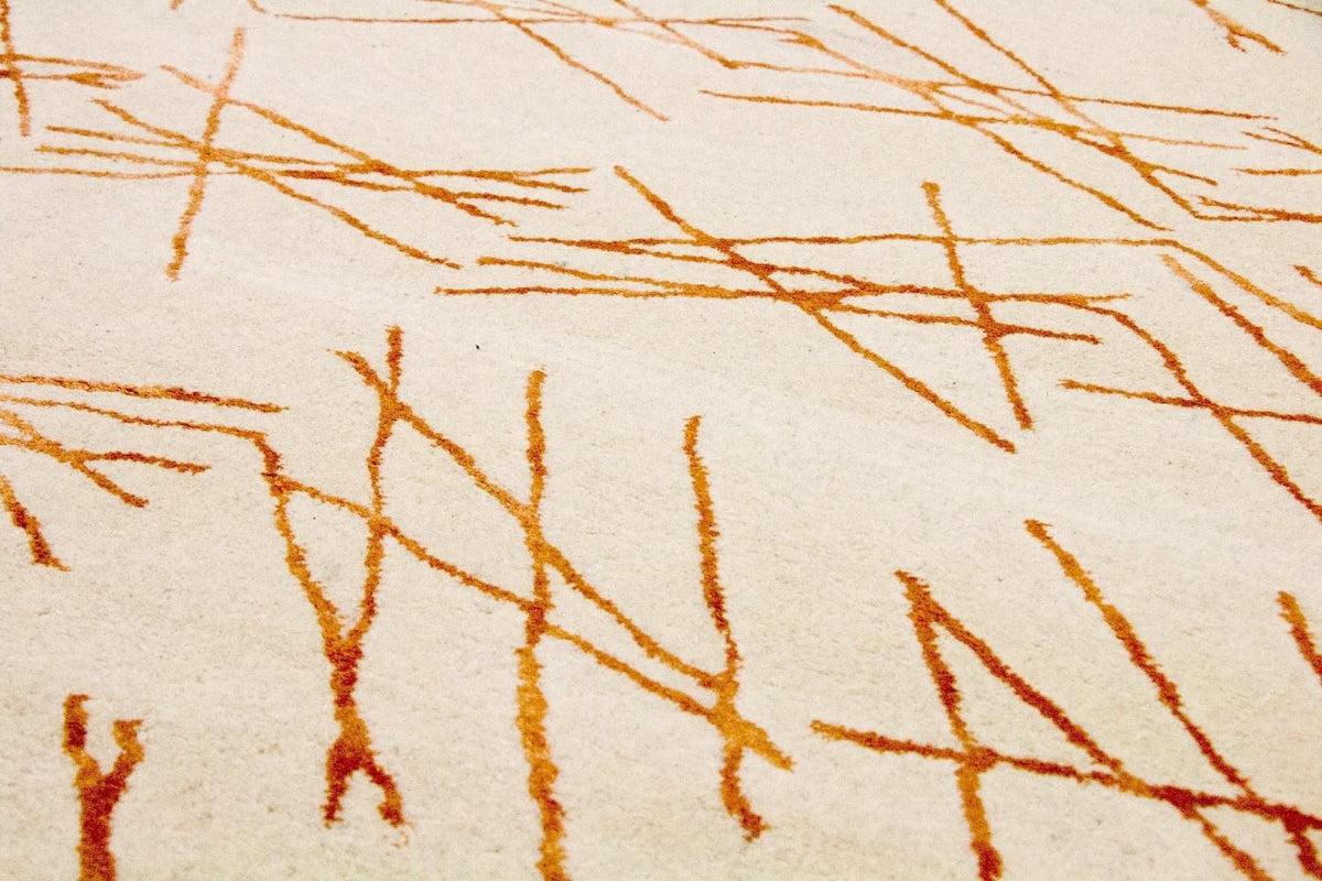 Tapis design - 199 x 137 cm - beige