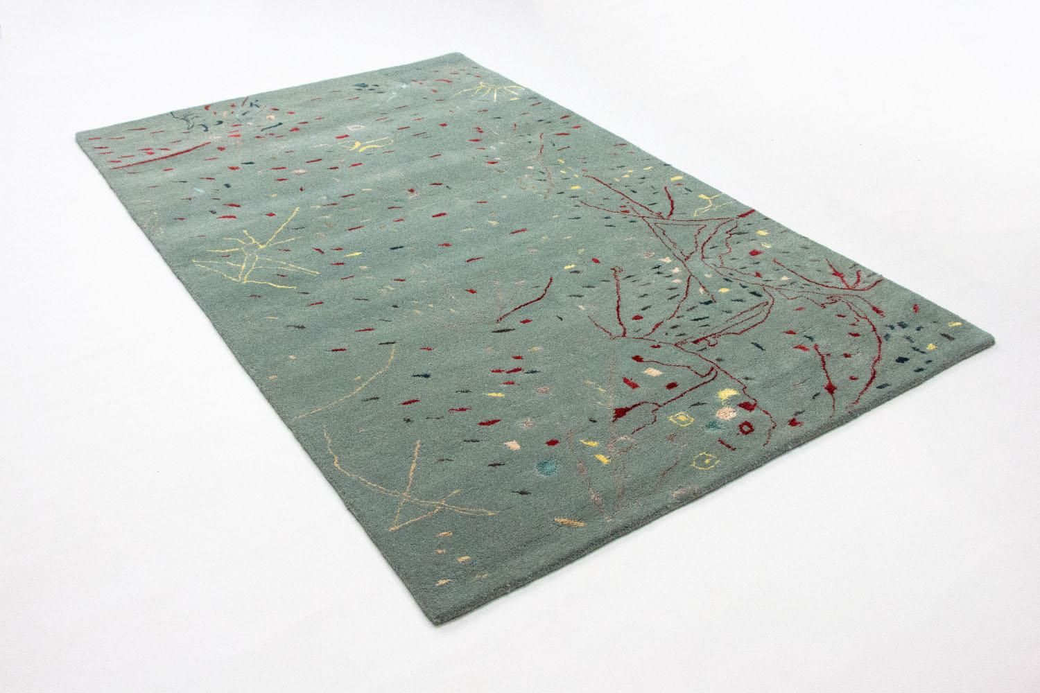 Tapis design - 243 x 156 cm - bleu clair