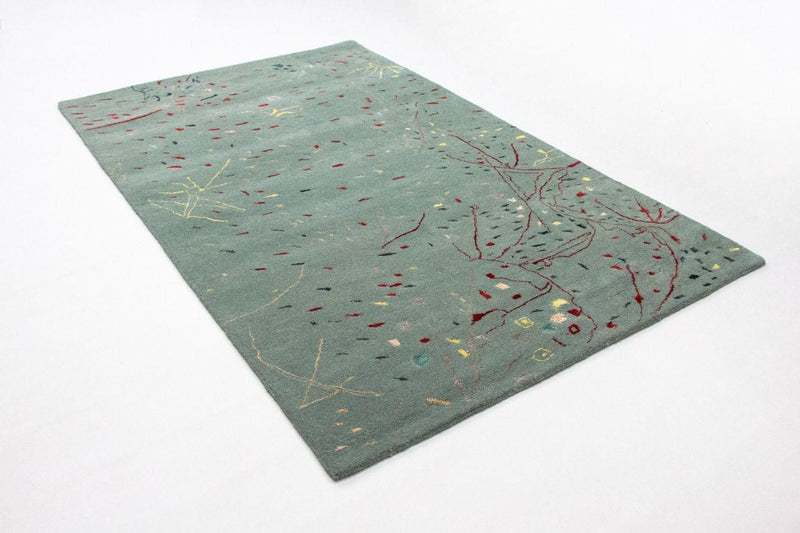 Tapis design - 243 x 156 cm - bleu clair