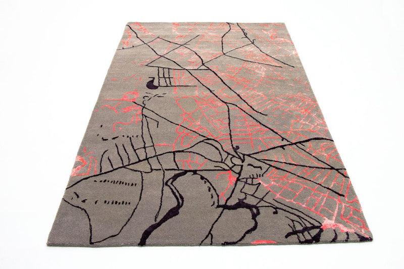 Tapis design - 241 x 151 cm - multicolore