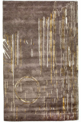 Tapis design - 242 x 151 cm - marron