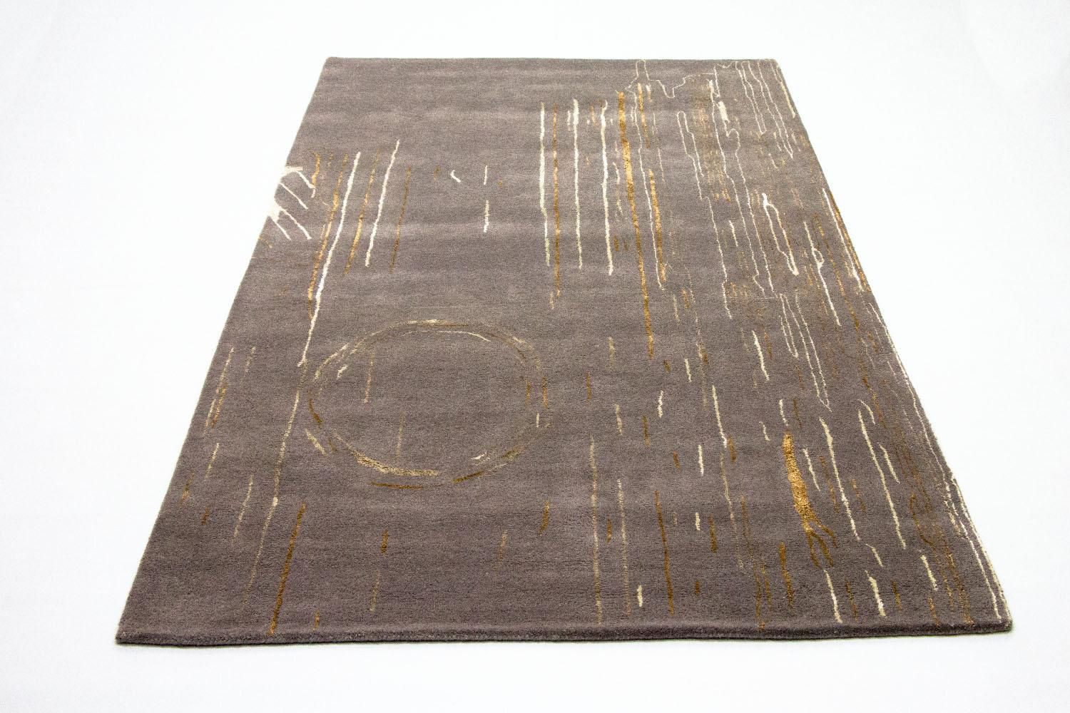 Tapis design - 242 x 151 cm - marron
