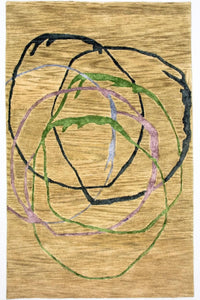 Tapis design - 243 x 152 cm - multicolore