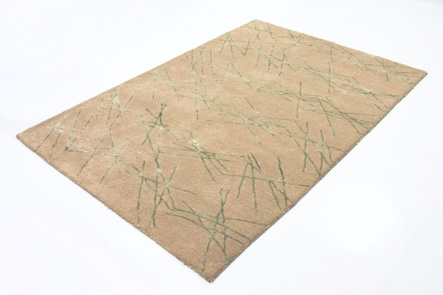 Tapis design - 198 x 136 cm - beige