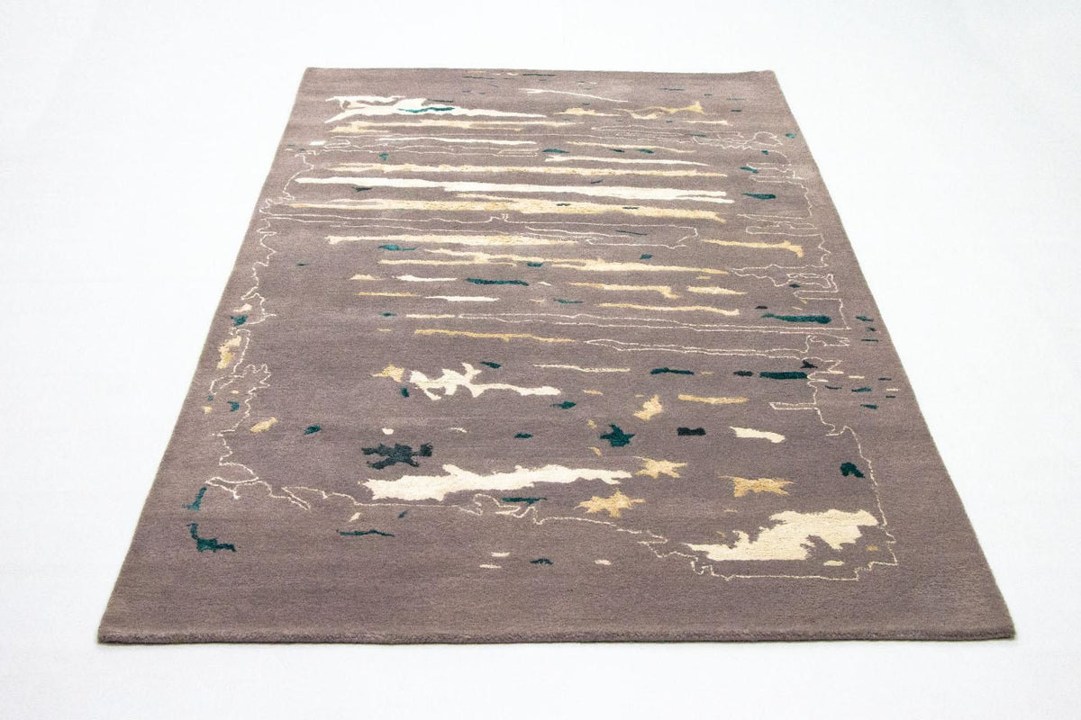 Tapis design - 243 x 153 cm - marron