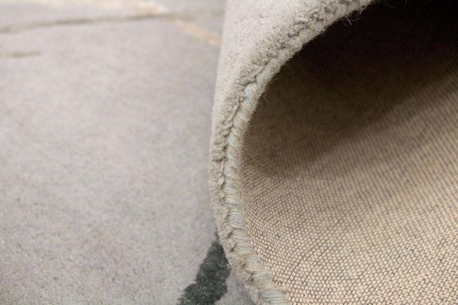 Tapis design - 243 x 153 cm - argent