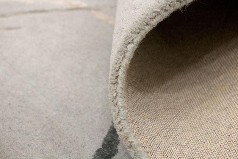 Tapis design - 243 x 153 cm - argent