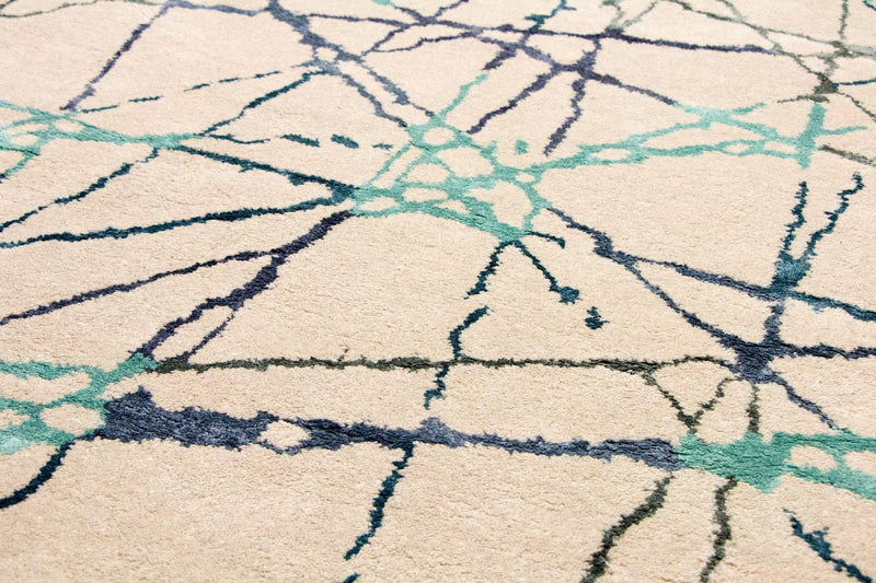 Tapis design - 197 x 136 cm - beige