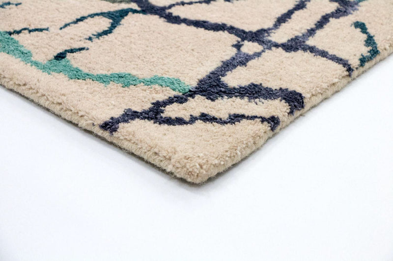 Tapis design - 197 x 136 cm - beige