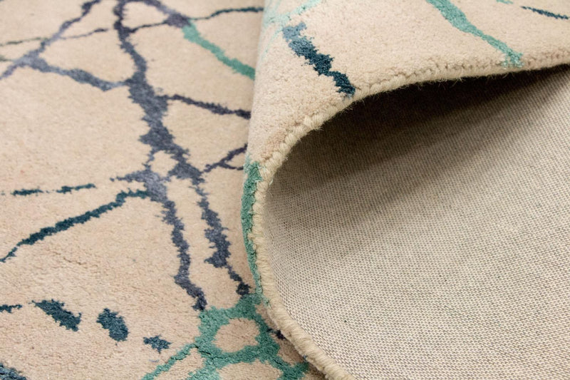Tapis design - 197 x 136 cm - beige