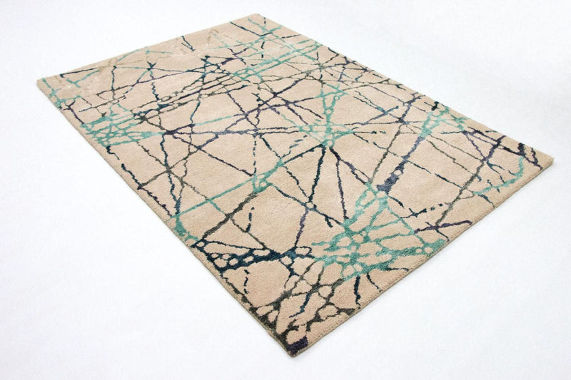 Tapis design - 197 x 136 cm - beige