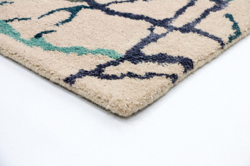 Tapis design - 197 x 136 cm - beige