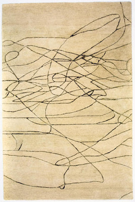 Tapis design - 239 x 152 cm - beige