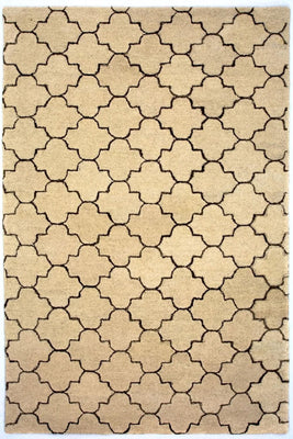 Tapis en laine - 245 x 156 cm - beige