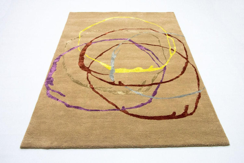 Tapis design - 246 x 152 cm - beige