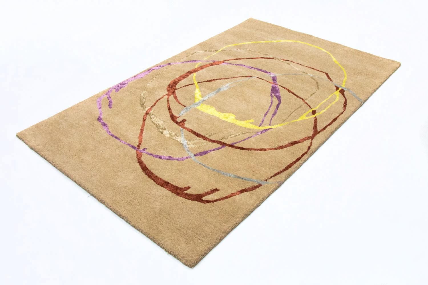Tapis design - 246 x 152 cm - beige