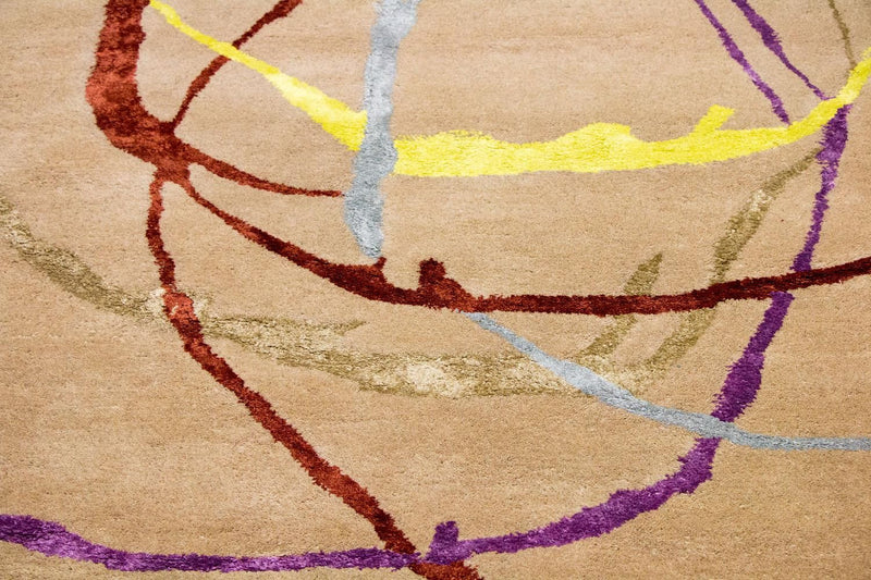 Tapis design - 246 x 152 cm - beige