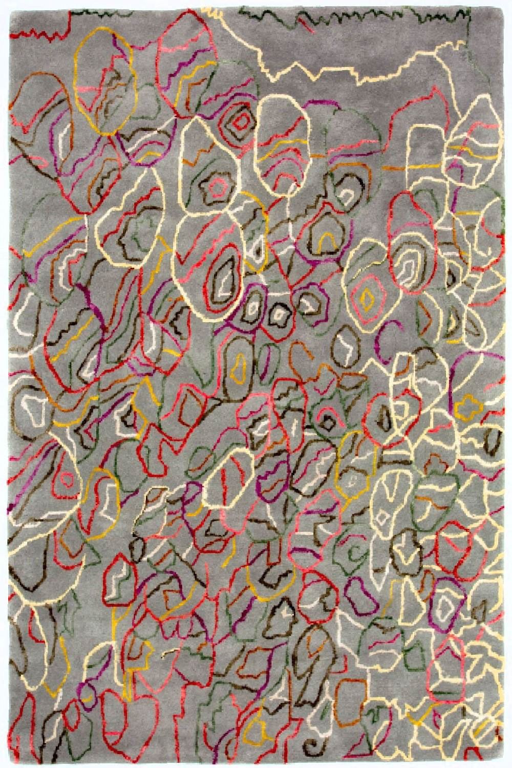 Tapis design - 241 x 153 cm - multicolore