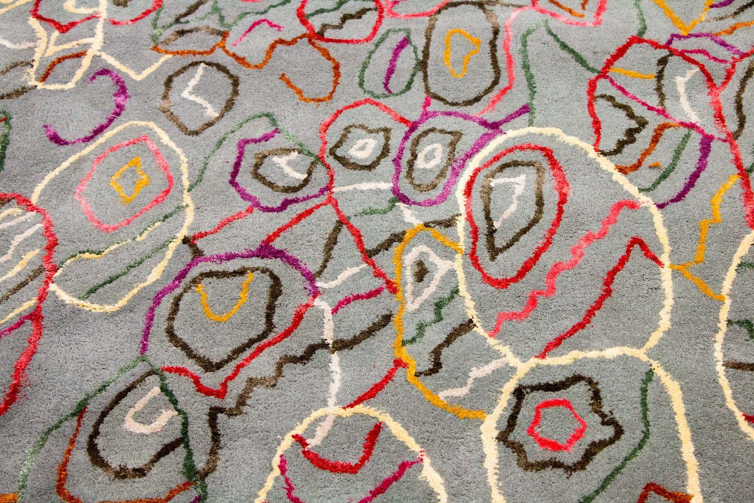 Tapis design - 241 x 153 cm - multicolore