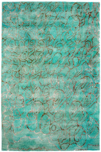 Tapis design - 244 x 153 cm - turquoise