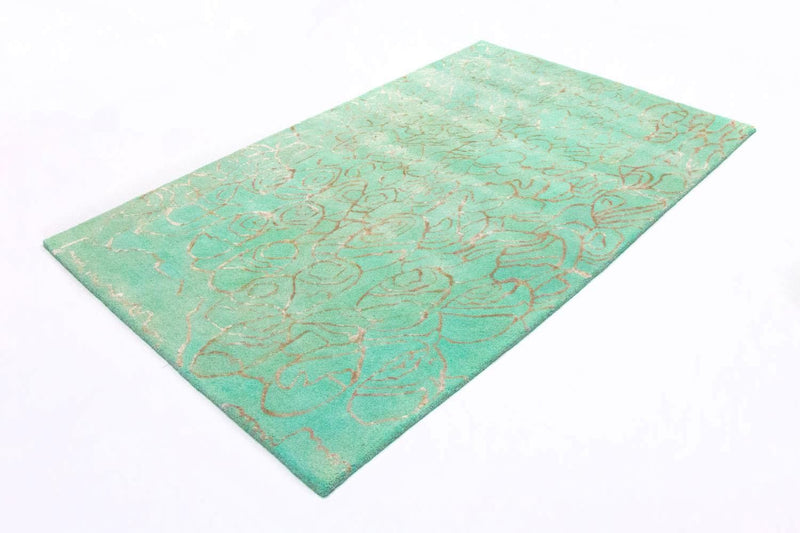 Tapis design - 244 x 153 cm - turquoise