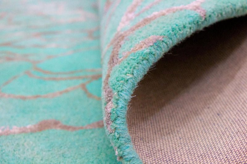Tapis design - 244 x 153 cm - turquoise