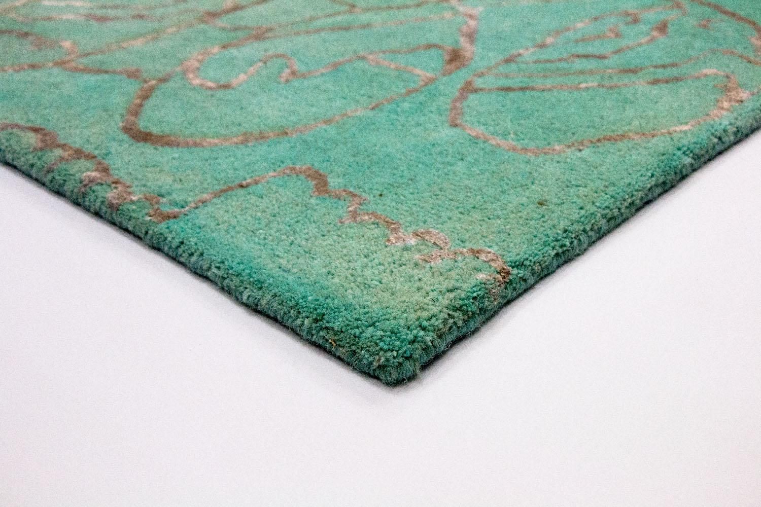 Tapis design - 244 x 153 cm - turquoise