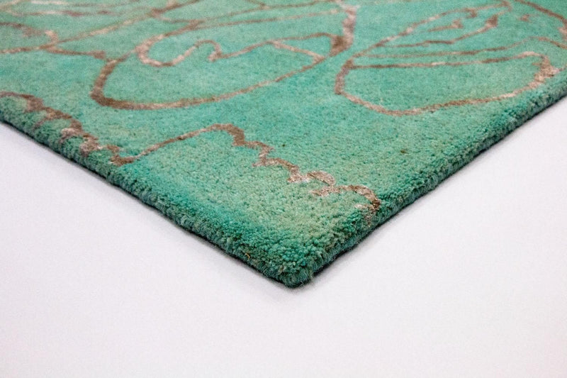 Tapis design - 244 x 153 cm - turquoise