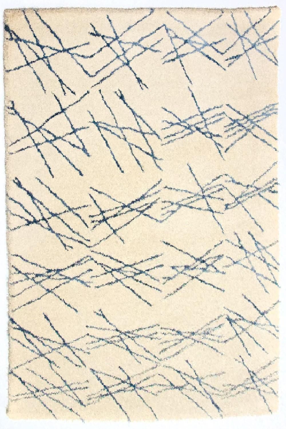 Tapis design - 197 x 138 cm - beige