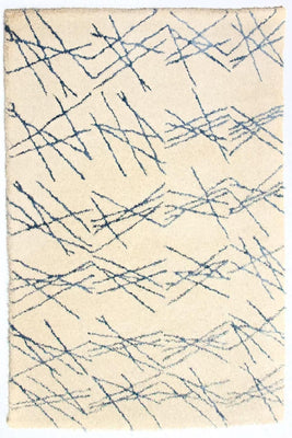 Tapis design - 197 x 138 cm - beige