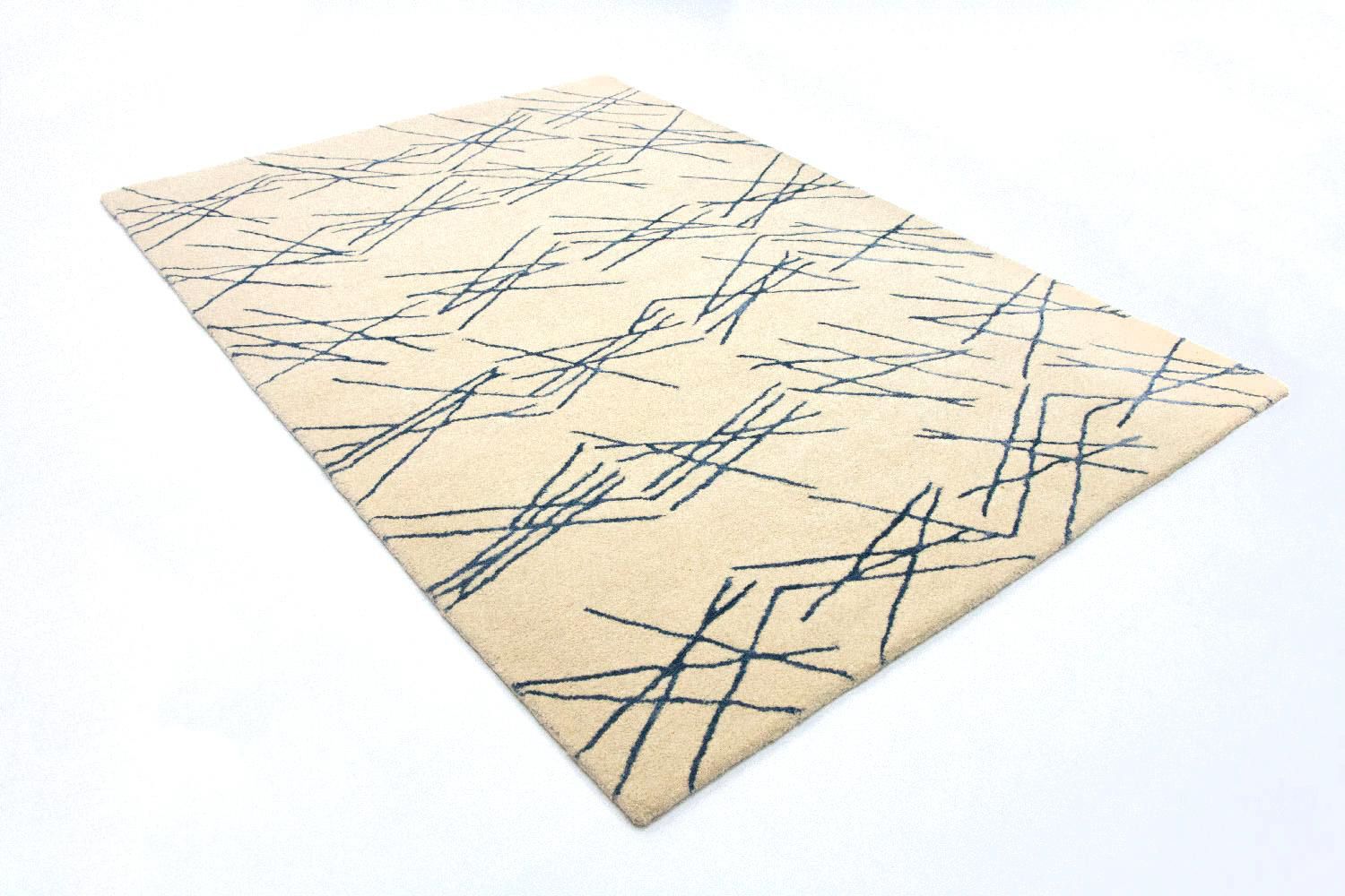 Tapis design - 197 x 138 cm - beige