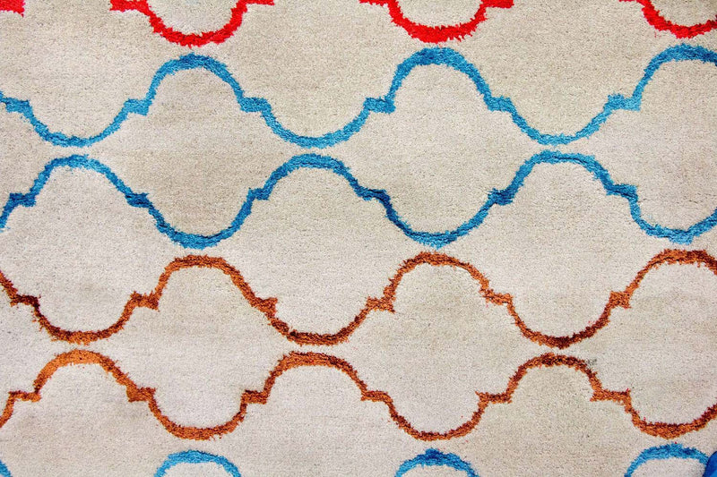 Tapis en laine - 241 x 150 cm - beige