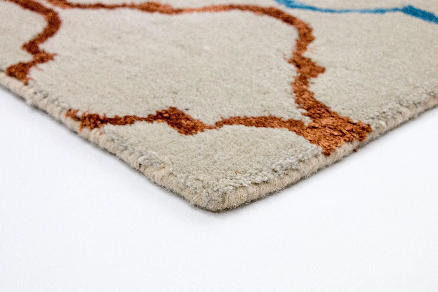 Tapis en laine - 241 x 150 cm - beige
