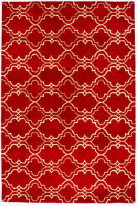 Tapis en laine - 240 x 152 cm - rouge