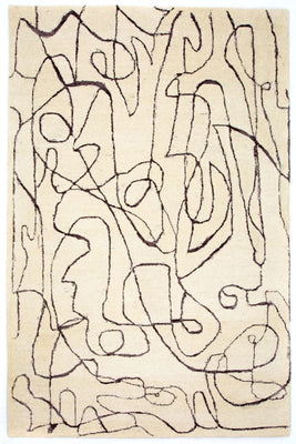 Tapis design - 243 x 153 cm - beige