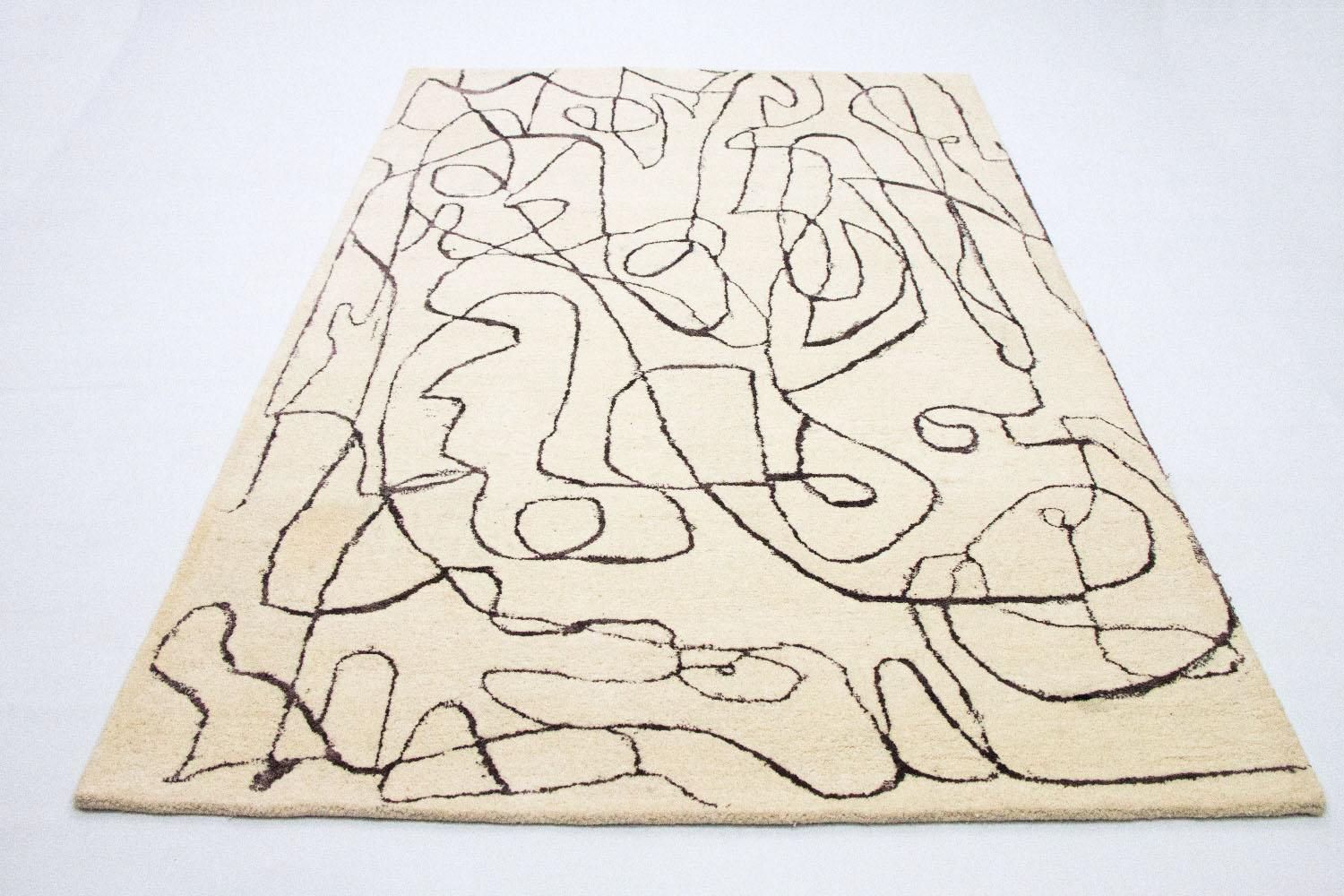 Tapis design - 243 x 153 cm - beige