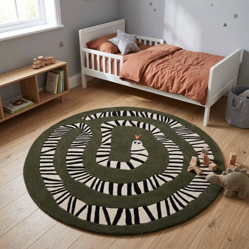 Tapis pour enfants Schlange - Tapis en laine