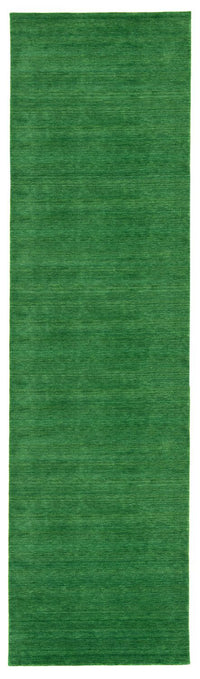 Tapis de couloir Tapis Gabbeh - Indus - 400 x 80 cm - vert foncé