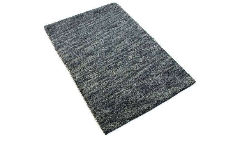 Tapis Gabbeh - Indus - 90 x 60 cm - gris foncé