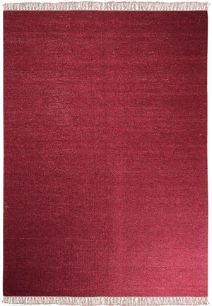 Tapis Kelim - Tendance - 200 x 140 cm - rouge foncé