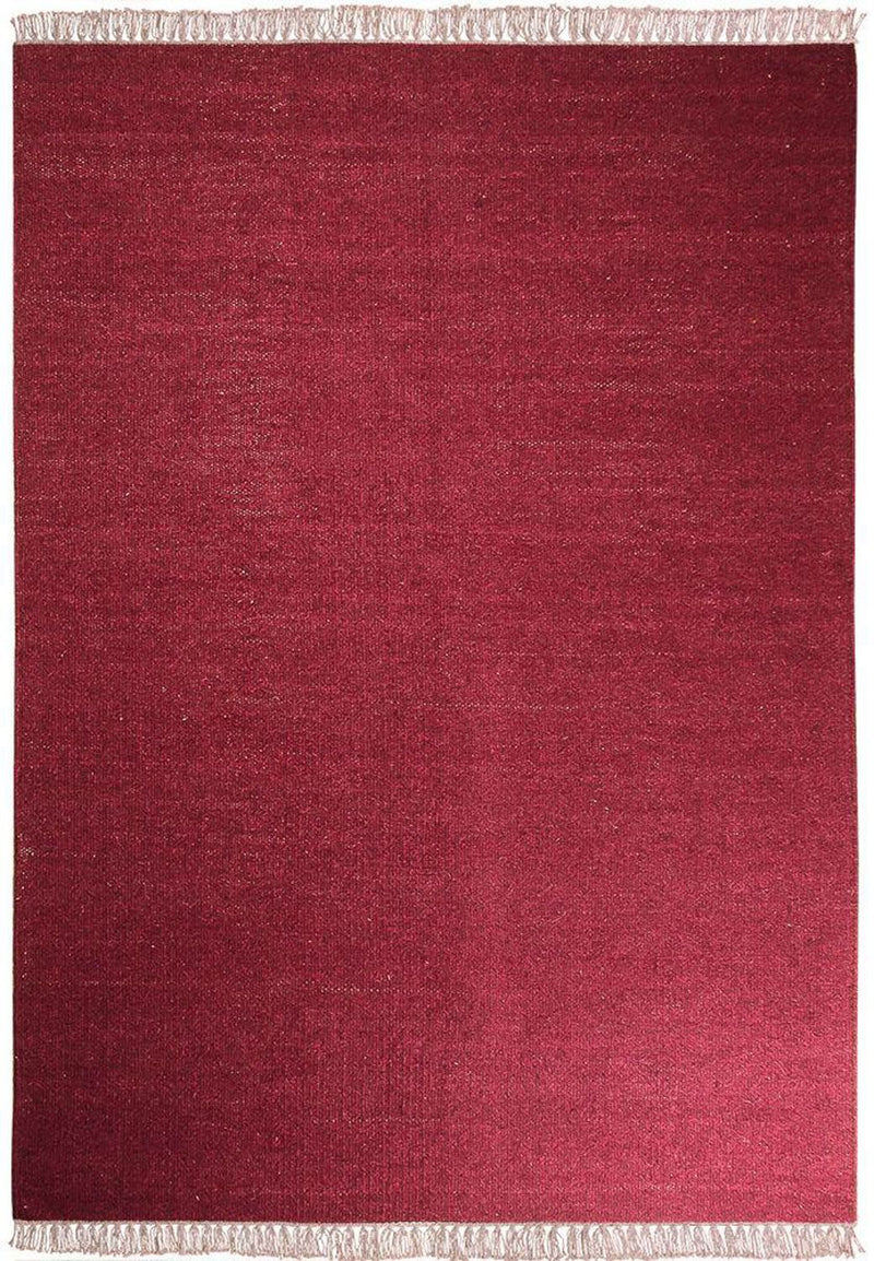 Tapis Kelim - Tendance - 200 x 140 cm - rouge foncé