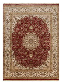 Tapis en laine - 300 x 240 cm - rouge vin