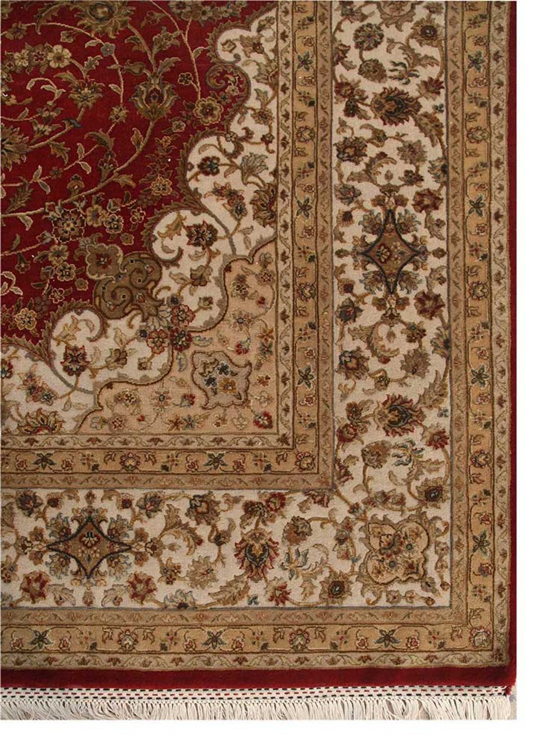 Tapis en laine - 300 x 240 cm - rouge vin