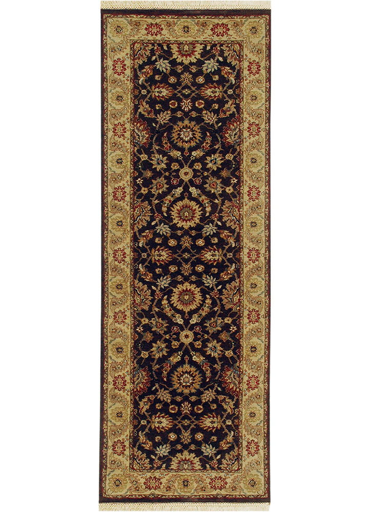 Tapis de couloir Tapis en laine - 420 x 75 cm - beige