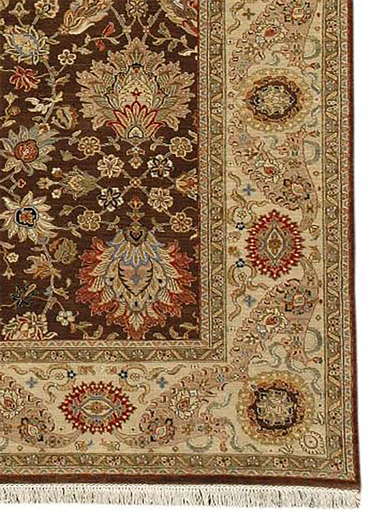 Tapis de couloir Tapis en laine - 420 x 75 cm - beige