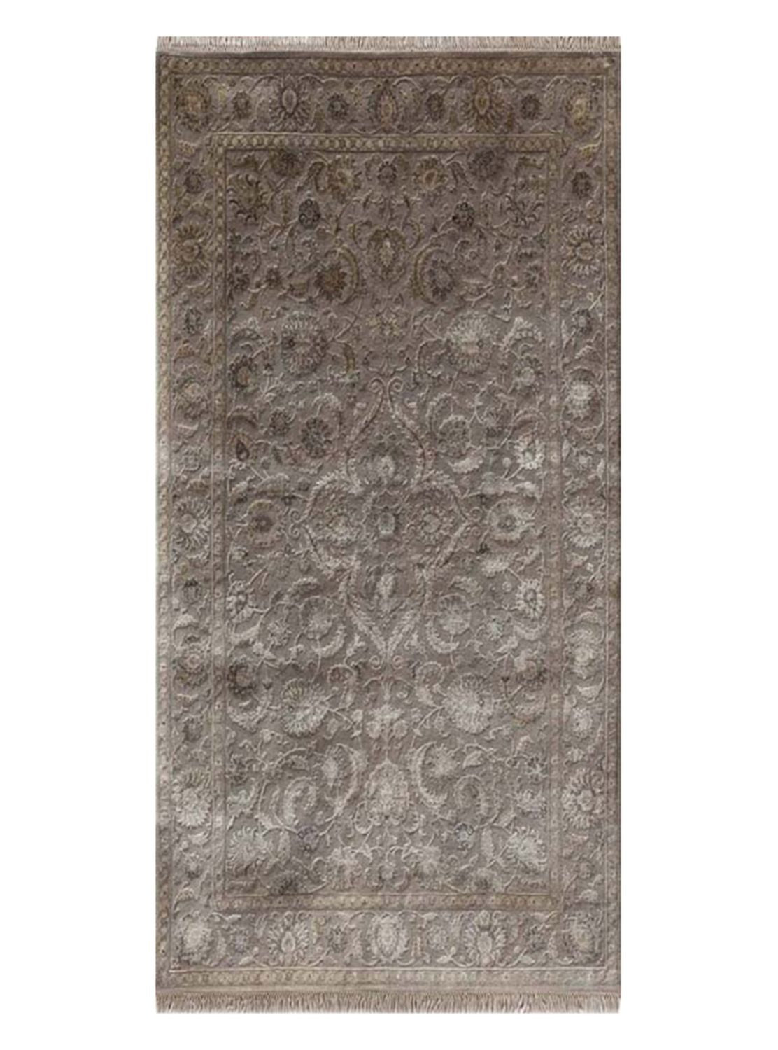 Tapis de couloir Tapis en laine - 240 x 75 cm - taupe