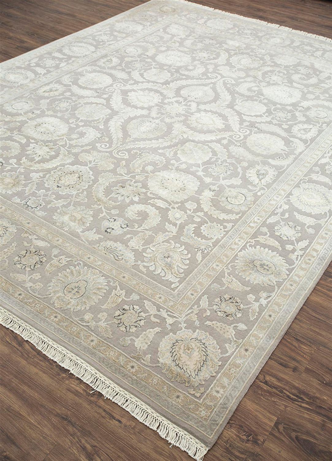 Tapis de couloir Tapis en laine - 240 x 75 cm - taupe