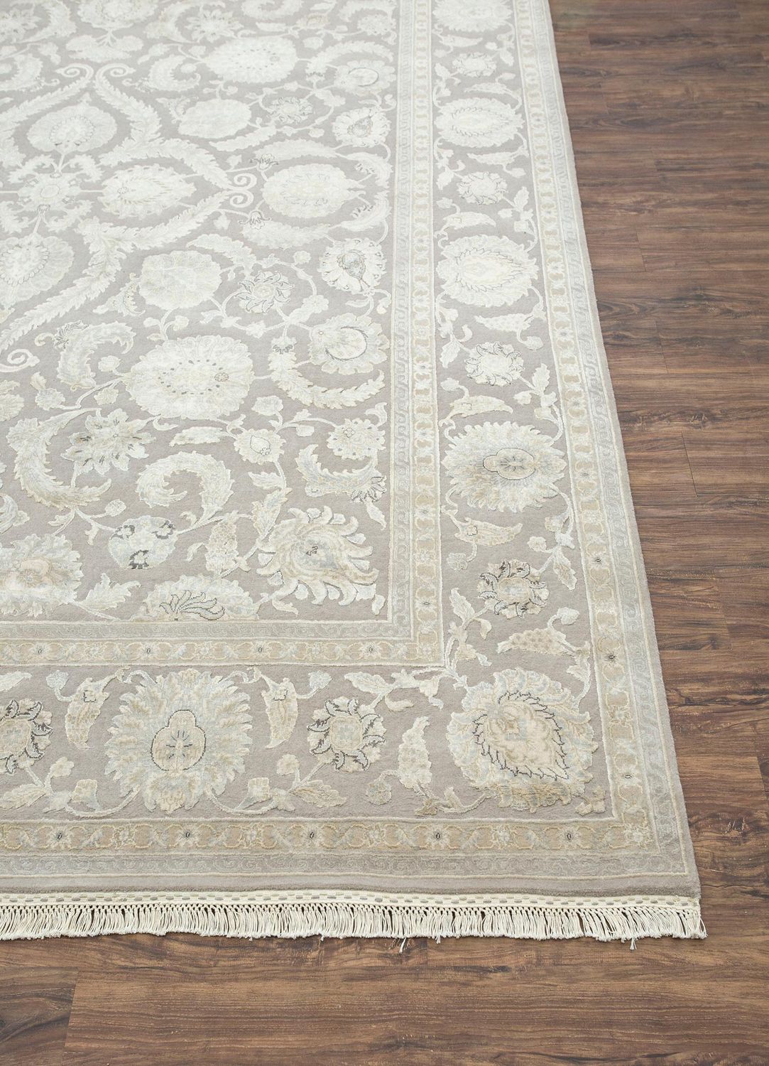 Tapis de couloir Tapis en laine - 240 x 75 cm - taupe
